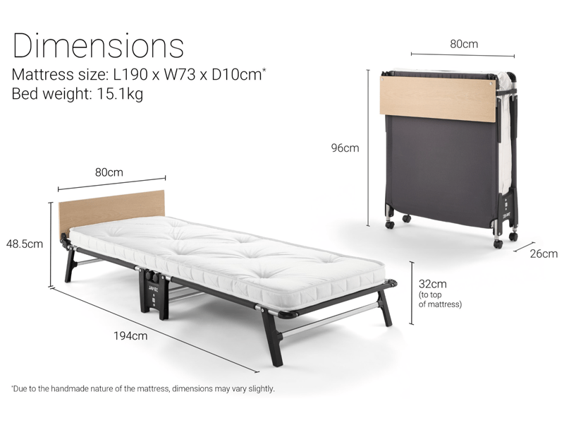 Jay Be Quick Folding Bed with Pocket Sprung Mattress - image 10