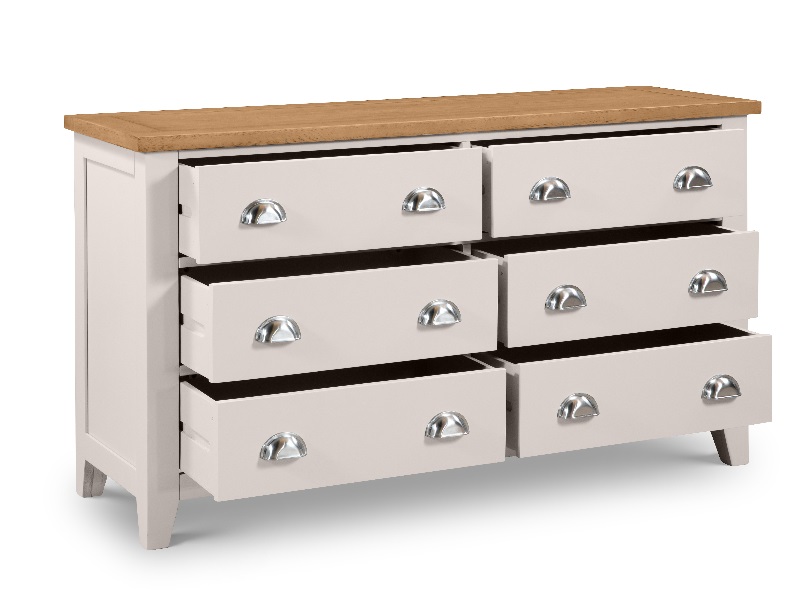Julian Bowen Richmond 6 Drawer Wide Chest Drawer Chest - image 2