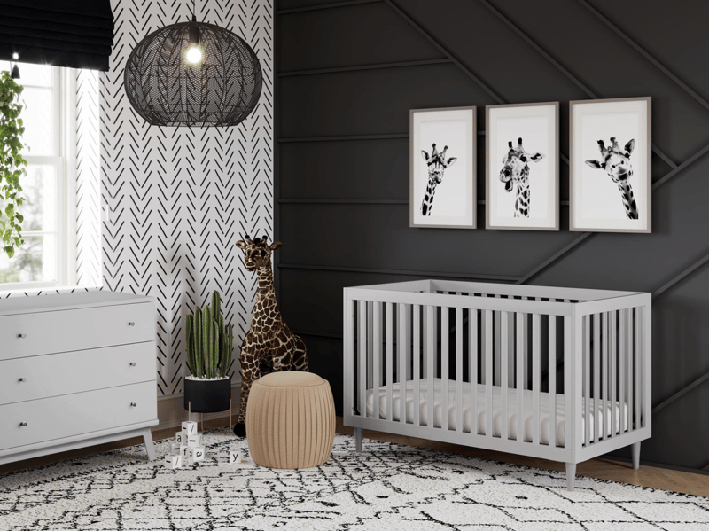 Little Seeds Rowan Valley Flint 3in1 Crib Grey Cot Bed - image 9