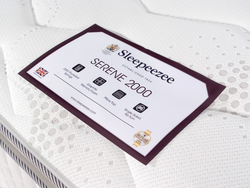 Sleepeezee Serene 2000 Memory Hybrid Pillow Top Mattress - image 9