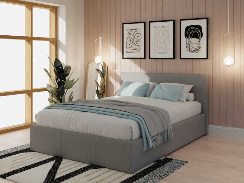 GFW Side Lift Fabric Ottoman Bed - image 1