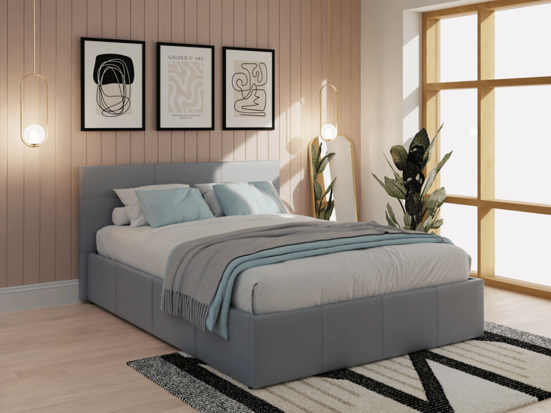 GFW Side Lift Faux Leather Ottoman Bed - image 1