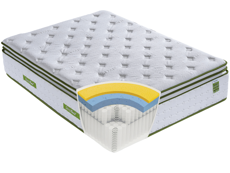 SleepSoul Space 4000 Orthopaedic Gel Hybrid Pillow Top Mattress - image 16