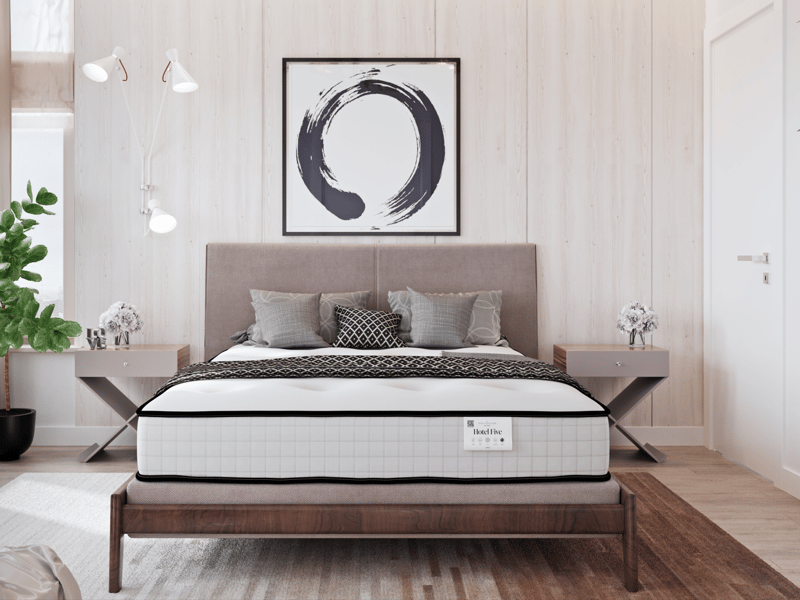 British Bed Company Contract The Hotel Five Pocket 2000 Natural Mattress - image 2