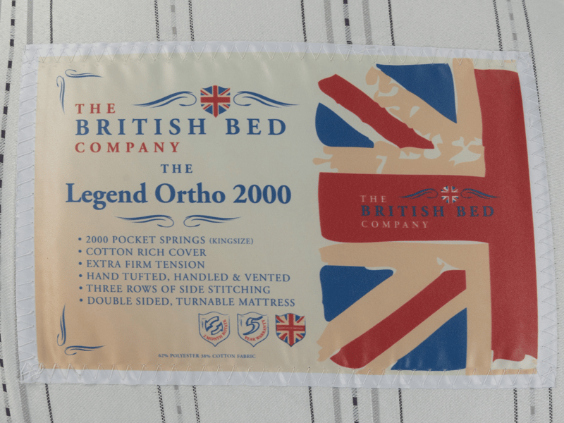 British Bed Company The Legend Ortho 2000 Pocket Mattress - image 3