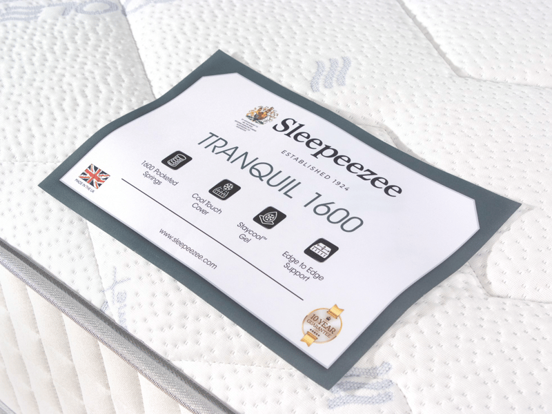 Sleepeezee Tranquil 1600 Gel Hybrid Ortho Mattress - image 9