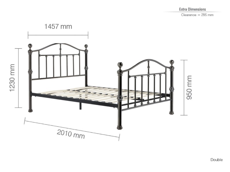 Birlea Victoria Black Metal Bed - image 5