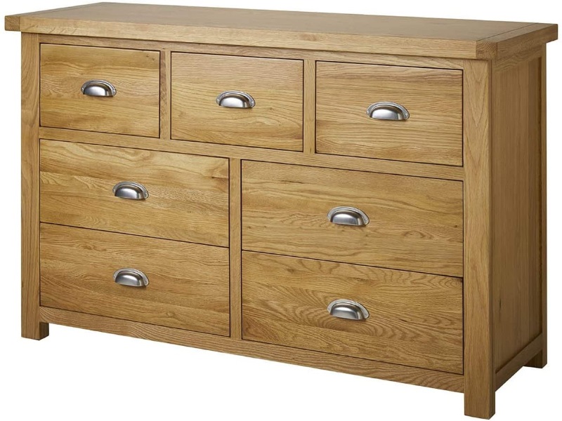 Birlea Woburn 4 and 3 Drawer Chest Oak - image 4