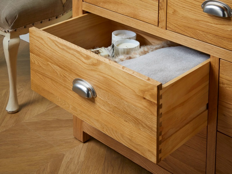 Birlea Woburn 4 and 3 Drawer Chest Oak - image 5