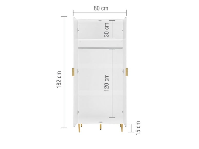 Birlea Zara 2 Door Fluted Wardrobe - image 6