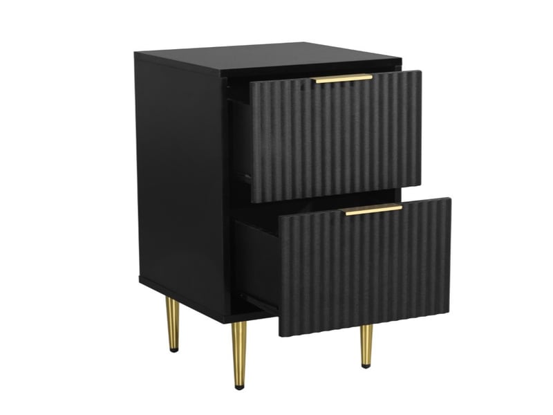 Birlea Zara 2 Drawer Fluted Bedside Bedside Chest - image 5