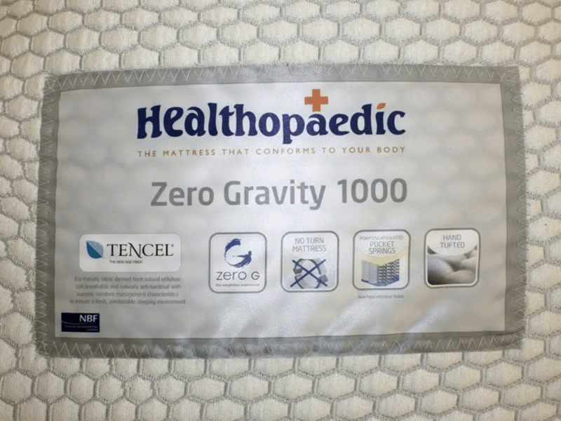 Healthopaedic Zero Gravity 1000 Pocket Mattress - image 7